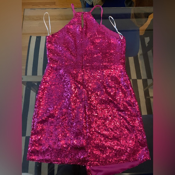 Hilaria Fuchsia Sequin Bodycon Mini Dress by
Lulus - Picture 2 of 6